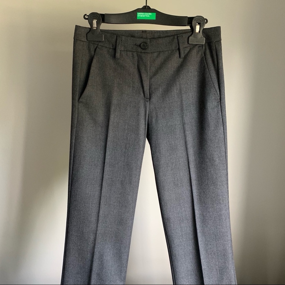 United Colors Of Benetton Gray Straight Leg Pants